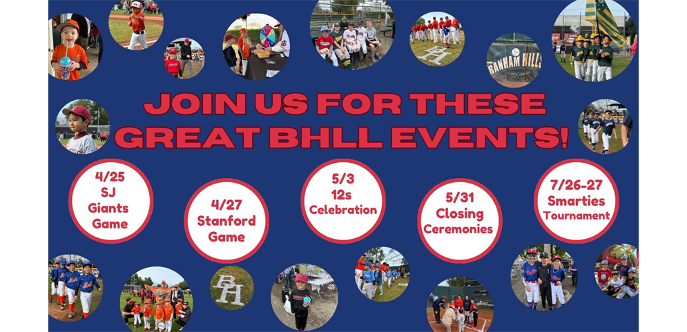 Upcoming Events 2025